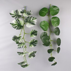 55cm 넝쿨 인조 풀 도마뱀 사육장 꾸미기 용품 인조잎사귀, 1개, 넝쿨담쟁이