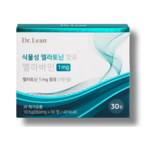 닥터린 식물성 멜라토닌 함유 멜라바인, 30정, 2개