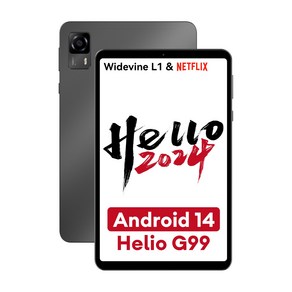 Headwolf Fpad5 F5 태블릿 PC 21.34cm 8.4 인치 FHD 스크린 8 코어 Helio G99 16G+128G 안드로이드 14 글로벌 버전 와이드바인 L1 지원, 블랙, 128GB