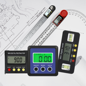 KANGA 디지털 전자 각도기 수평계 경사계 각도계, (3) 고급형 디지털 수평계, 1개