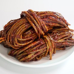 [여우마을 수제반찬] 원하는 크기로 잘라먹는 긴마늘쫑무침 양념마늘쫑, 2개, 4kg