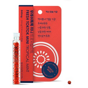 후레쉬톡톡 미니 먹는 캡슐 가글 구강청결제 트로피칼민트 35p, 1개, 840mg