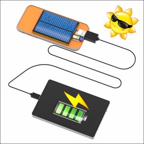 뉴 태양광 휴대폰 충전기(케이스형) 만들기, 단일옵션, 단품
