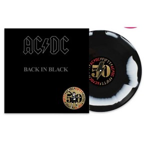 (수입LP) AC/DC - Back In Black (50th Annivesay) (Black & White Mable Colo)