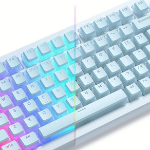 ZIFRIEND 푸딩 LED 투과 키캡 PBT 기계식 커스텀 무각 OEM 프로파일 영문 교체용 풀세트 130키