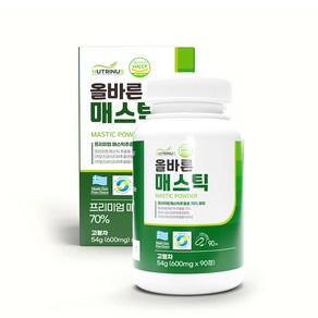 뉴트리너스 올바른 매스틱 90정 양배추 위건강 매스틱 유산균 위장개선 소화기능 헬리코박터균 매스틱유산균 위건강엔매스틱 먹기편한 몸에좋은영양소 위건강에좋은식품 더건강한 매스틱검 위매, 1개