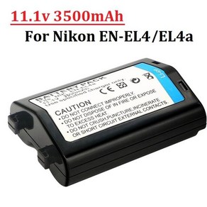 카매라 배터리 ENEL4 ENEL4A 니콘 호환 D2H D2Hs D2X D2Xs D3 D3S F6 MH21 카메라 3500mah EN EL4 1 개