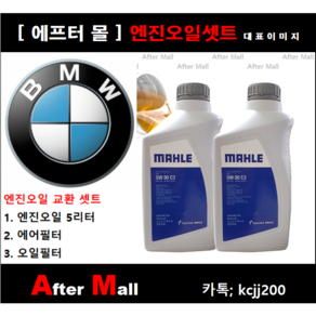 [BMW 528i 엔진오일셋트] [BMW 528i 엔진오일셋트] BMW 528i E60 N52 [말레5W30 + 에어필터 + 오일필터], 1개