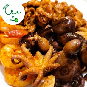[행복한맛쟁이] 쭈삼새 밀키트 쭈꾸미 삼겹살 새우 볶음, 1개, 1.2kg
