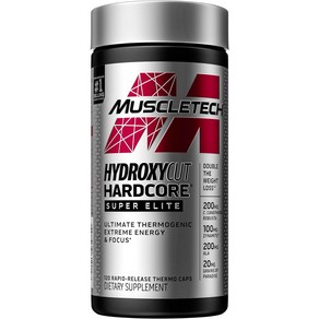 Muscletech Hydoxycu hadcoe supe elite 하드코어 슈퍼 엘리트 120캡슐, 1개