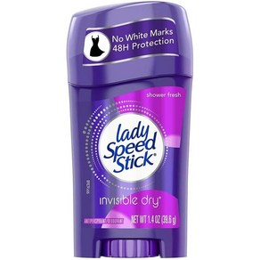 [일본 데오드란트] Lady Speed Stick 레이디 스피드 스틱 데오드란트(샤워후레쉬) 39.6g (1.4oz) 제한제·탈취제·겨드랑이 땀 예방·아메리칸 잡화·미국제, 1개, 상세페이지 참조