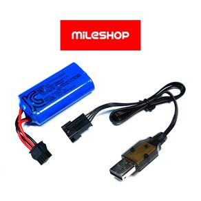 2301 전동물총 배터리 충전케이블 14500 7.4V 500mAh 세트, 배터리 14500 7.4V 500mAh, 1개