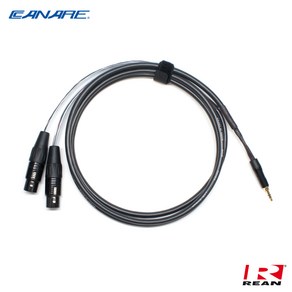 카나레 Y 케이블 1m 리안 (2)XLR(Female)-3.5mm Steeo 타입 (CR-2F3C01), 1개