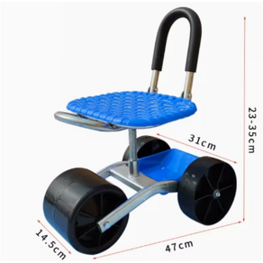 작업방석 밭일의자 고추따는 의자 농사 엉덩이의자 바퀴 토마토 따는 이동 심플 아티팩트 레저 하우스 마자 3