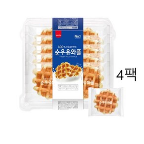 에스피씨 삼립 100g 우유로만 반죽한 순우유 와플, 4개, 360g