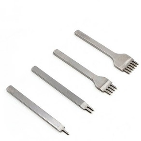 가죽 타공 바느질 천공 치즐 오울 그리프 목타, 3mm 세트, 1개