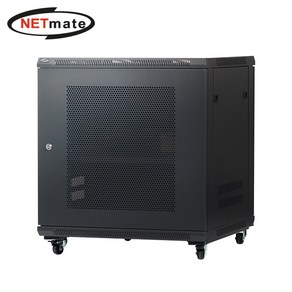 강원전자 넷메이트 NM-H750PD 타공문 허브랙(블랙), 1개