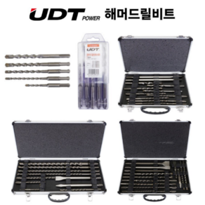 UDT 해머드릴 비트세트 5PCS 10PCS 13PCS 17PCS 해머 드릴 비트 SDS PLUS 2날 4날 치즐 다가네