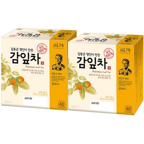 쌍계명차 김동곤 명인이 만든 감잎차, 1g, 2개, 40개입