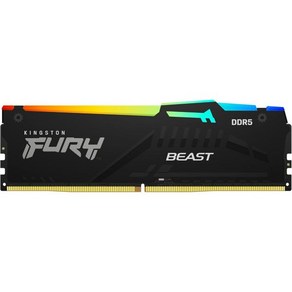 킹스턴 테크놀로지 퓨리 비스트 RGB 64GB 4800MTs DDR5 CL38 DIMM 데스크탑 메모리 Kit of 2 인텔 XMP 3.0 적외선 싱크 기술 오버클럭 안정성 K, Black_5200MT/s  32GB (2x16GB), 5200MT/s_32GB (2x16GB), 2개