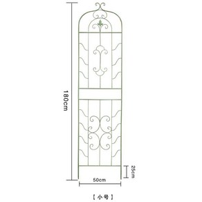 정원소품 넝쿨장미지지대 트렐리스 식물 경계 아치 가든 장식 펜스 지주대 휀스 데코 화단 덩굴, 큰, A. 올드 그린 - 180CM