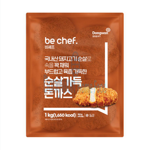 동원홈푸드 순살가득 돈까스 1kg, 1개