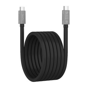 Soopii 240W 40Gbps 8K 썬더볼트4 USB4 C to C 마그네틱 케이블 S50 초고속충전 영상 데이터 자석