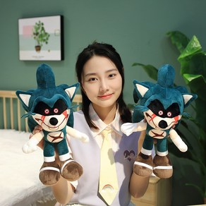 국내무배 당일배송 sonic exe 소닉 벨빗게임 재미있는 자동차 봉제인형 40cm