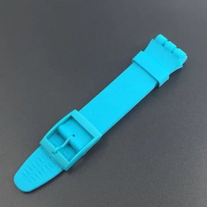 스와치 시계용 소프트 컬러 실리콘 스트랩 방수 스포츠 고무 액세서리 16mm 20mm, [15] teal, [03] 19mm, 15 teal_03 19mm
