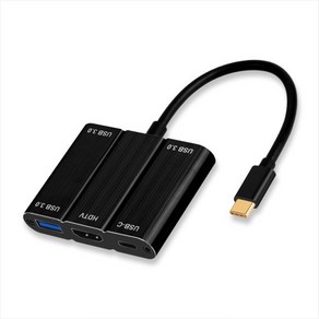 뉴비아 5 in 1 멀티포트 HDMI C타입 USB허브 SDC-B5M, 블랙, 1개