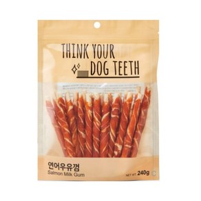 띵크유어도그티 강아지 껌, Mix (연어+우유), 240g, 2개