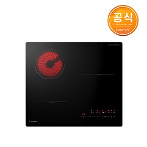 쿠첸 3구 하이브리드 전기레인지 빌트인 CIR-C3S3410DSBE 방문설치 자가설치, 프리스탠딩 15cm 자가설치