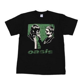 오아시스 티셔츠 oasis band 일본 복고풍 빈티지 반팔티셔츠 남여공용