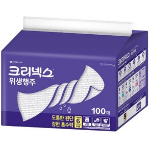 크리넥스 위생행주 가장두꺼운 두께레벨6 100매