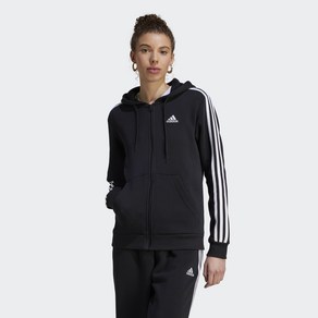 아디다스 ADIDAS 여성용 캐쥬얼 삼선 후드집업 에센셜 3S 풀집 플리스 후디 HZ5743