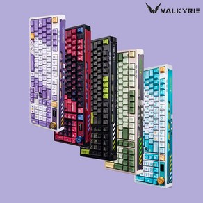 [XC샵] VALKYRIE VK99 무선 블루투스 기계식 게이밍 키보드98%배열 핫스왑 4000mAh RGB 객제화 기계식 키보드, 래드블랙Loki-A Anna축