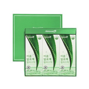 총 다당체 200mg 먹는 이뮨 알로에 젤리스틱 선물세트 패키지, 280g, 1개