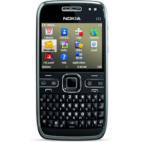 Nokia E72 잠금 해제된 휴대전화 음성 내비게이션 GPS 기능 전체 보증이 포함된 미국 버전 Zodium Black