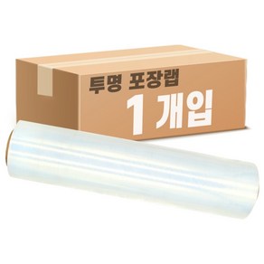 포장랩 공업용랩 스트레치필름 10mic 1롤, 1개, 투명