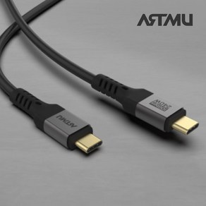 USB 3.2 PD C타입 to C GEN2 240W 5A 4K 60hz 고속충전 영상 케이블 1m, 1개