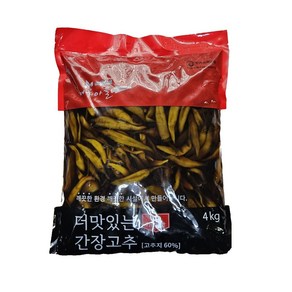 원하프간장고추지4kg여우마을, 4kg, 1개