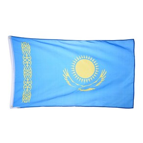 카자흐스탄 국기 대형 깃발 kazakhstan flag 게양기 응원, 1개