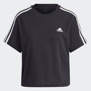 아디다스 ADIDAS W 크롭 3S 반팔티 HR4913