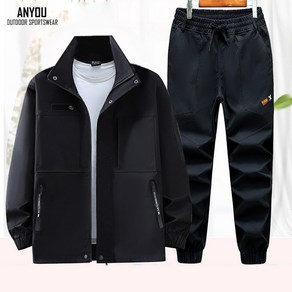 ANYOU 사계절 다기능 카모 작업복 정비복 세트 트레이닝 야외 낚시복 상하의 T800