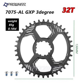 PROWHEEL MTB GXP 자전거 Cankset 고정 기어 크랭크 28T 30T 32T 34T 36T 38T 체인 링 Chainwhee fo Sam GX XX1 X, 09 MPX12 32T(3), 1개