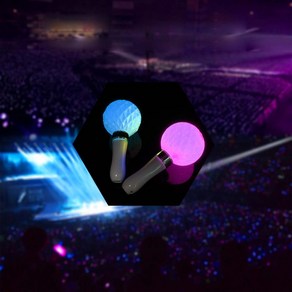 led 응원봉 콘서트 야광봉 형광봉 응원피켓 파티용품, 원형콘서트봉, 본상품선택