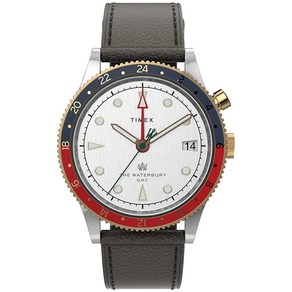 타이멕스 남성 시계 워터베리 트래디셔널 GMT 39mm 쿼츠 시계 TW2U99100VQ