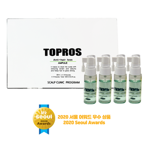 탑프로스 탈모두피용 영양앰플 (TOPROS Anti-Hai loss Scalp Ampule) [전문 두피관리실용 앰플], 1개, 40ml