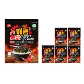 바다모아 김자반 매콤 불닭 돌자반, 6개, 50g