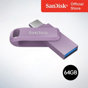 샌디스크코리아 공식인증정품 USB 메모리 울트라 듀얼 고 Type-C OTG USB 3.1 SDDDC3 64GB 라벤다퍼플